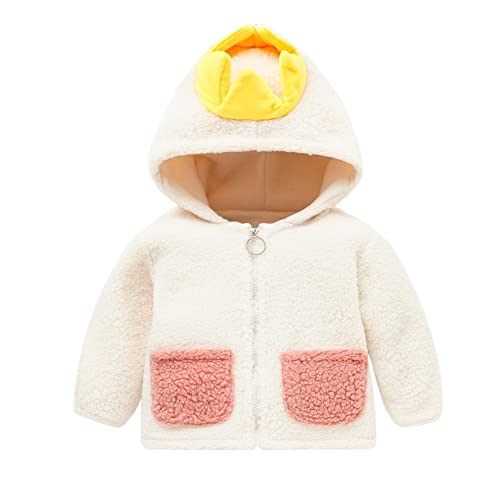 Toddler Boys Girls Snow Cute Hoodie Winter Windproof Cartoon Hooded Coat Jacket Kids Warm Fleece Soft Outerwear
