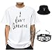 Produktbild Ich kann Nicht atmen Set, T-Shirt-Armband-Hut T-Shirt Schwarz Lives Matter Fashion Business Sport Freizeit