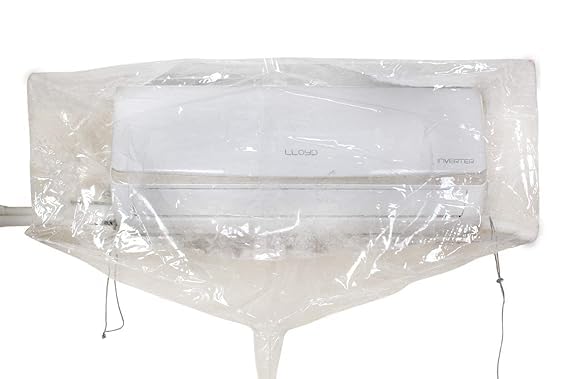 Image of REENAX PVC Split AC Service Wash Bag Cover Jacket Waterproof Service Cover Bag With Drain Outlet (PINK Wash Bag)