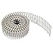3600 Count Siding Nails Full Round Head Wire Collated 15-Degree 2-1/2 Inch x .090 Inch 304 Stainless Steel Ring Shank Coil Siding Nail