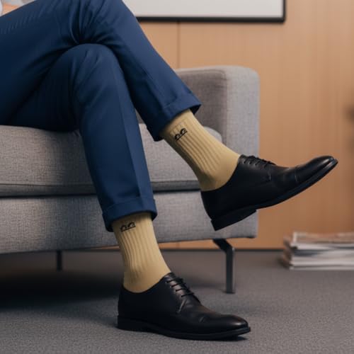 Image of The Sock Street Bamboo Crew Socks for Men Combo | Full Calf Length Premium Bamboo | Odour-Free, Breathable & Durable | Cushioned Base & Anti-bacterial | 3X Softer than Cotton Socks | Pack of 3