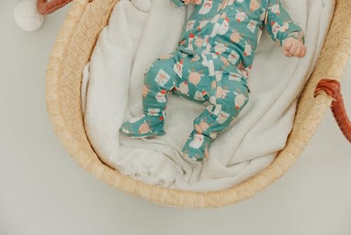 Image of Copper Pearl Baby Zip-Up Footie Pajamas - Soft Stretchy Sleep and Play Footies for Boys and Girls