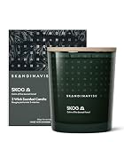 Skandinavisk Skog 'Forest' Vela perfumada con 2 mechas, edición especial, notas aromáticas: agujas de pino y conos de abeto, savia de abedul y lirio de los valles, fórmula vegana, 350 g