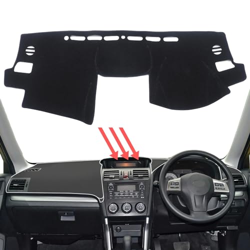 Tapis de tableau de bord anti-reflet et isolant pour Subaru Forester - 3