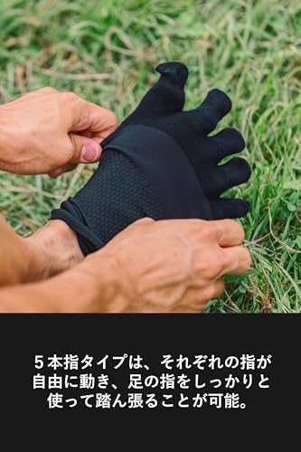 Goldwin 5-toe C3fit Arch Support Quarter Socks BLACK 2