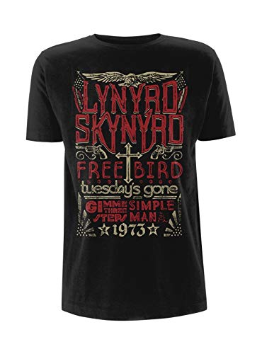 YK Lynyrd Skynyrd 'Free Bird 1973 Hits' T-Shirt - New & !