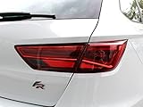 Lichtdurchlässige Rückleuchtenfolie (für die weißen Segmente) im passgenauen CAD-Zuschnitt für Seat Leon ST 5F Facelift (nur Kombi)