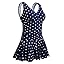Navy Polka Dot