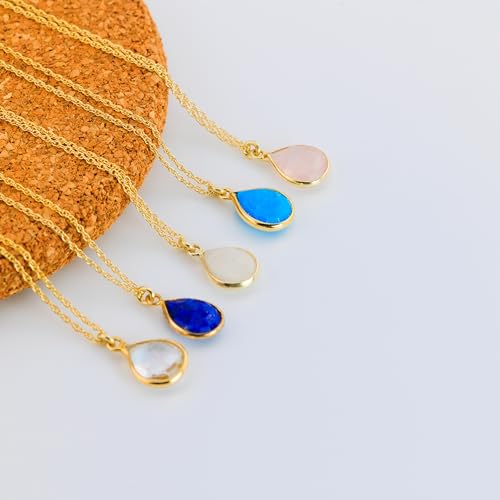 Abshel Genuine Blue Sapphire Necklace For Women thumb #8