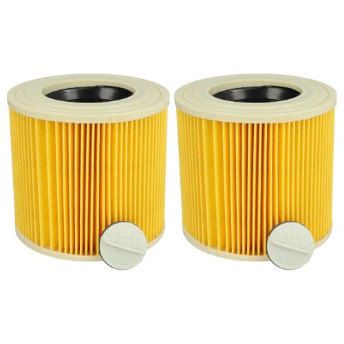 vhbw Filterset 2X Faltenfilter kompatibel mit Kärcher SE 4002 Waschsauger, SE 4002 Nass- & Trockensauger - Filter, Patronenfilter, Gelb vhbw Filterset 2X Faltenfilter kompatibel mit Kärcher SE 4002 Waschsauger, SE 4002 Nass- & Trockensauger - Filter, Patronenfilter, Gelb