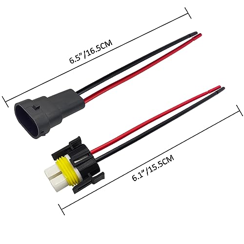 image for Audak 2Sets H11 H8 880 881 High Temperature Ceramic Wire Harness Socke