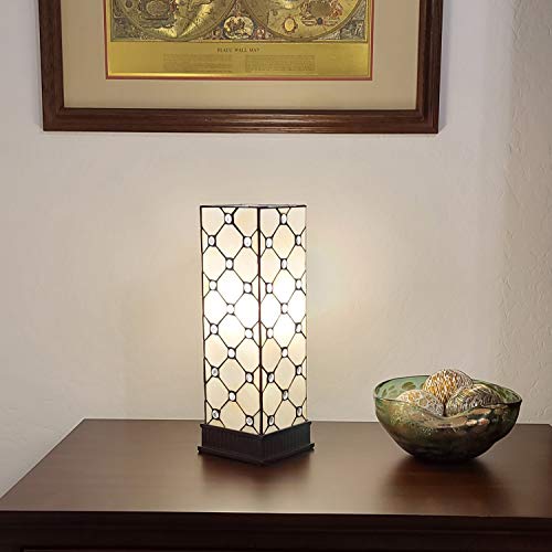 Amora Lighting Tiffany Style Stained Glass Table Lamp #TOP23