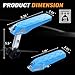 Tooenjoy Folding Car Door Step Vehicle Pedal Ladder for Roof Access, Universal Fit, Aluminum, Weight Capacity 400 LBS
