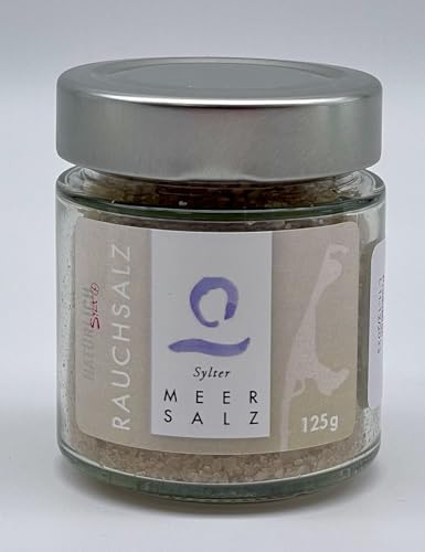 Sylter Rauchsalz- Meersalz fein - leicht geräuchert - 125 g im Bügelglas