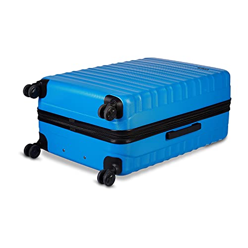 Amazon Basics 3-Piece Set Hardside Spinner, Blue #TOP5