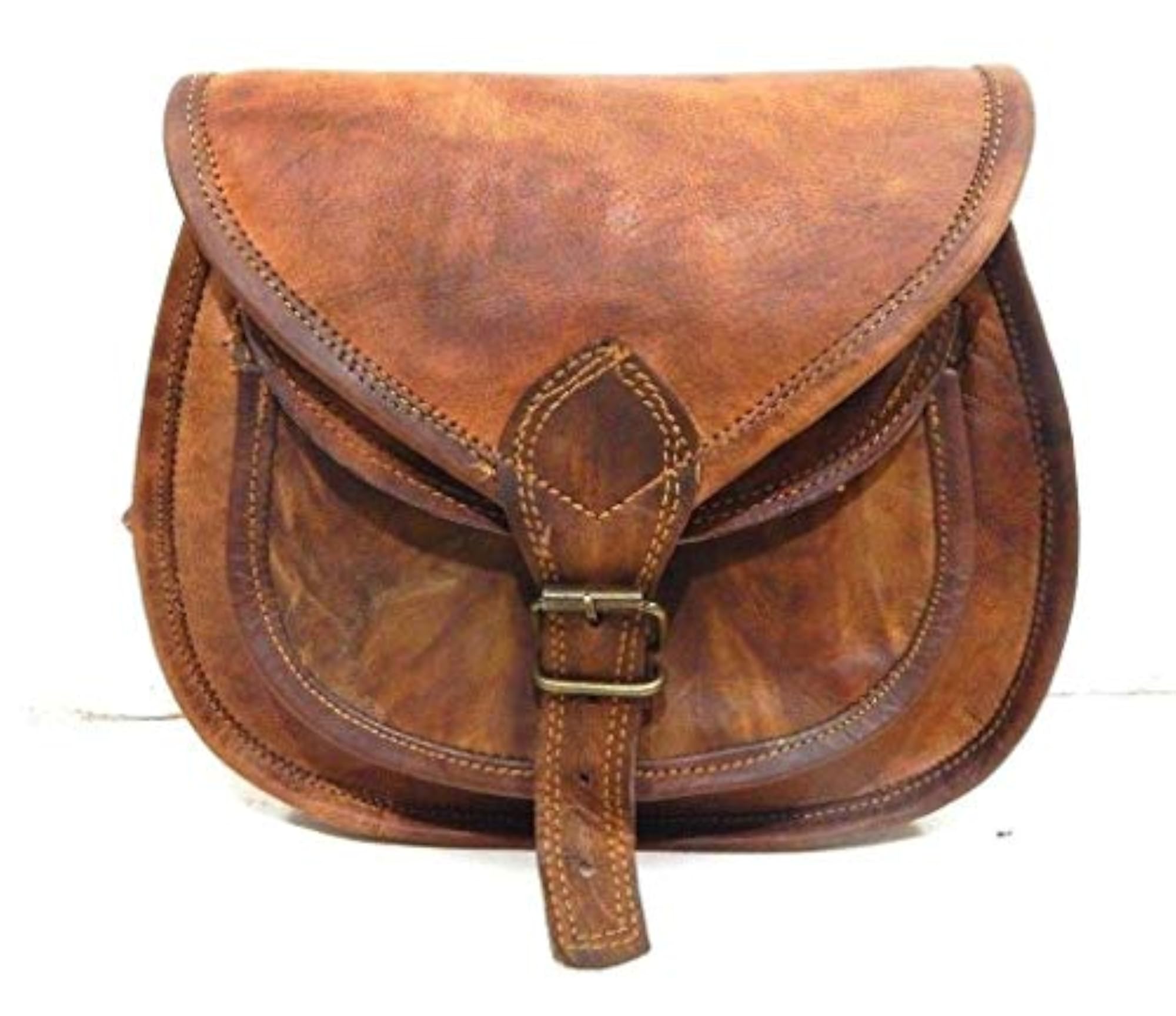 Original Leather Vintage Vertical Sling Laptop Bag