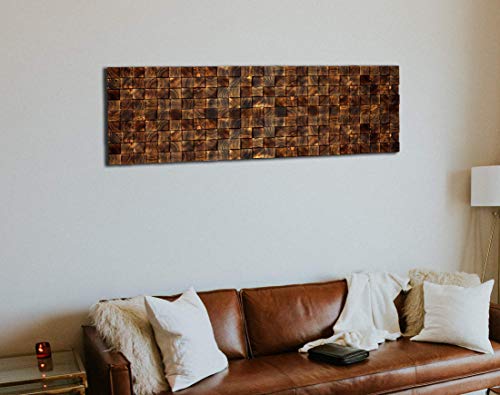 Wall Mosaic, Reclaimed Wood Wall Art, Wooden Wall Decor, Modern Wood Art, Wall Hanging Wood Mosaic, Wooden Wall Sculpture, Home Gift