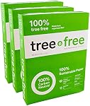 BAZIC Products Tree-Free Copie blanche & Papier d'impression, 8,5x11, 3-Pack | sans acide, 8.5 x 11 dans, 20 Lb (75 (gsm), 92 brillant, 500 feuilles/ream, neutre au carbone, sans confiture
