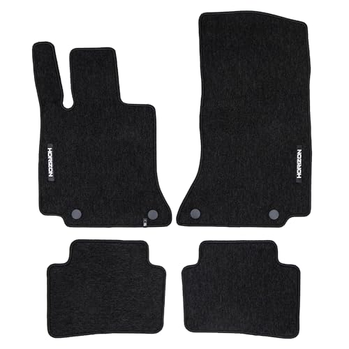 FROGUM Horizon Tapis Auto Velour Moquette pour Mercedes-Benz Classe C W206 Depuis 2021| Inodores | avec Fixations | Pratiques et élégants