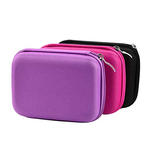 fengshuisale 10pcs Clear 10ml Empty Refillable Glass Bottles with Crystal Semiprecious Stones Essential Oil Gemstone Roller Ball Bottles with Silver Lid with Free Bag W3900 (Rose Quartz)3