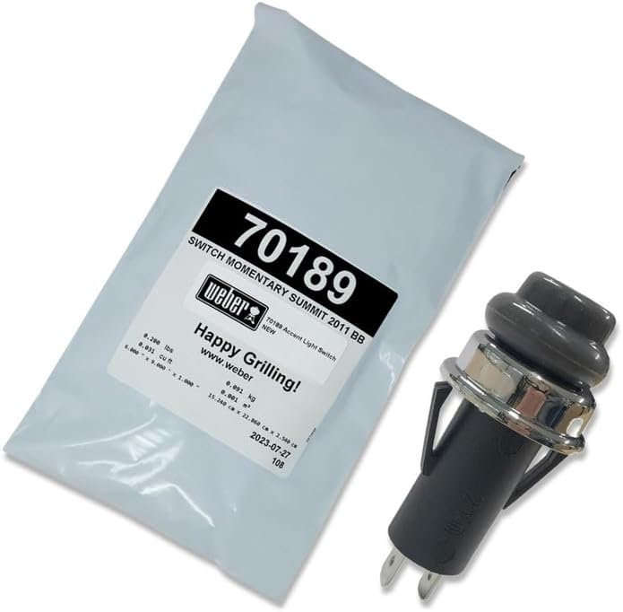 Compatible with Weber Accent Light Switch for Summit Series Grills 70189 7160001 7170001 7171001 7260001 7270001 7271001 7360001 7370001 7371001 7460001 7470001 7471001 294001 E-470 S-470 E-670
