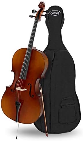 Classic Cantabile Student Cello 4/4 - laminated spruce top - mapl...