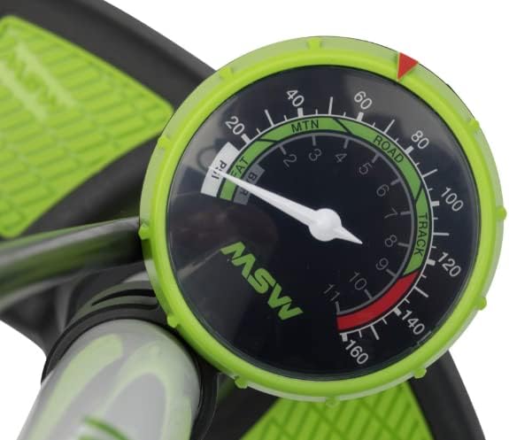 MSW FLP-100 Airlift Floor Pump | Presta and Schrader Valves | 150 psi