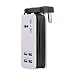UK USB Power Strip With 4 Ports USB Charging Station Outlets 5V 2.1A-1A 21W Universal Socket UK Plug 100V-240V Compact 5ft Extension Cord Portable Electric Power Strip for Ireland UK Traveling (Black)