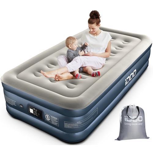 iDOO Letti Gonfiabili,Letto ad Aria Gonfiabile con Pompa Integrata, Gonfiamento/Sgonfiamento Rapido...