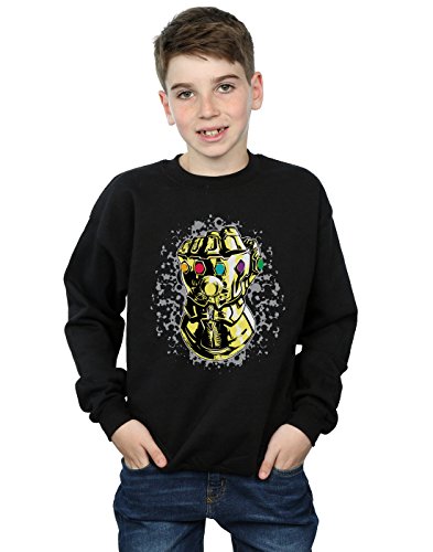 Marvel Boys Avengers Infinity War Thanos Fist Sweatshirt Black 9-11 Years