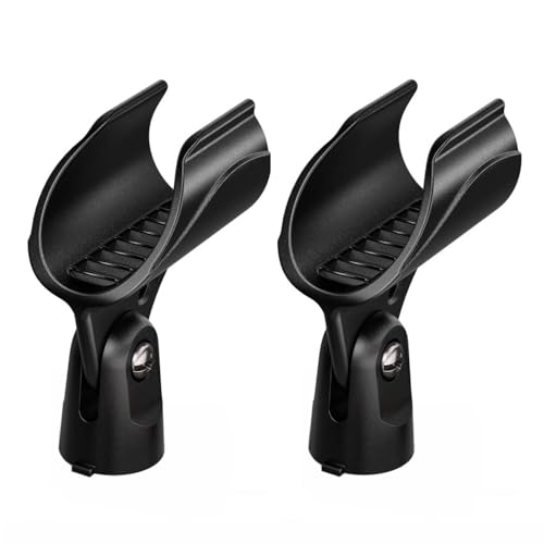 Generic WA371 Microphone Clip Holder Clamp for Shure SLXD24/SM58 Wireless Microphone Handheld Transmitters, 2 Pack