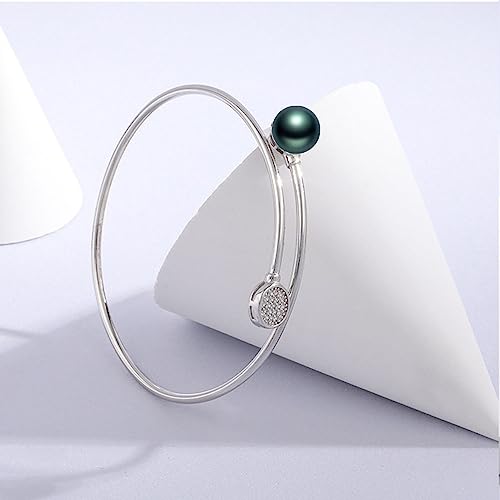 Gifts for Wife Anniversary Bracelet for Women- Tahitian Black Pearl Bracelet Real AAA Quality Handpicked Nature Pearls - Gifts for Mom Girlfriend Her NO113772