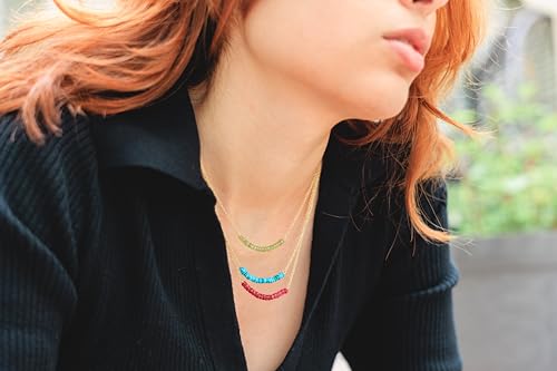 Abshel Genuine Blue Sapphire Necklace For Women thumb #5