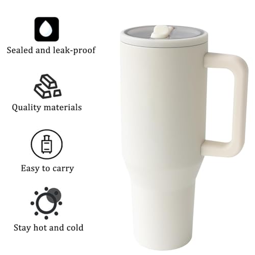 ZHUIYIWIN Tumbler with Folding Straw and Handle - Image 3