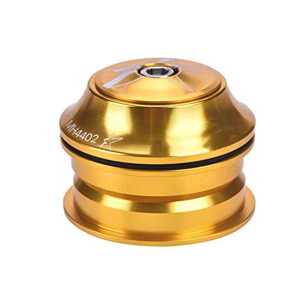 SANON Fahrrad Vorderrad Gabelschaft Headset Aluminiumlegierung Ersatzgerät Fahrradzubehör (Gold) – Bild 7