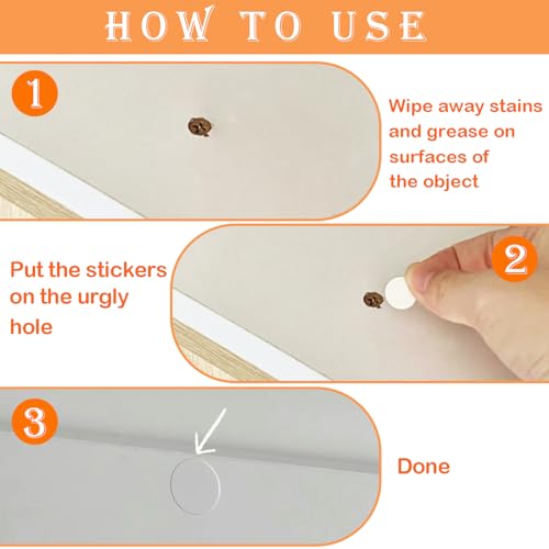 ZFKXGS 322 Stück Schraubenabdeckung Selbstklebend Weiß, Ø12mm/15mm/21mm/30mm/50mm Rund Selbstklebende Schrauben Abdeckkappen wasserdichte Schraubenloch Aufkleber für Wandschränke Schreibtische Möbel