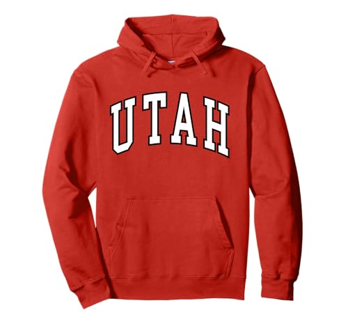 Vintage Utah Men Utah Women Retro UT Red White Black Tee Pullover Hoodie