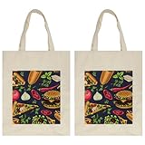 VAPOKF Bolsas de lona reutilizable,