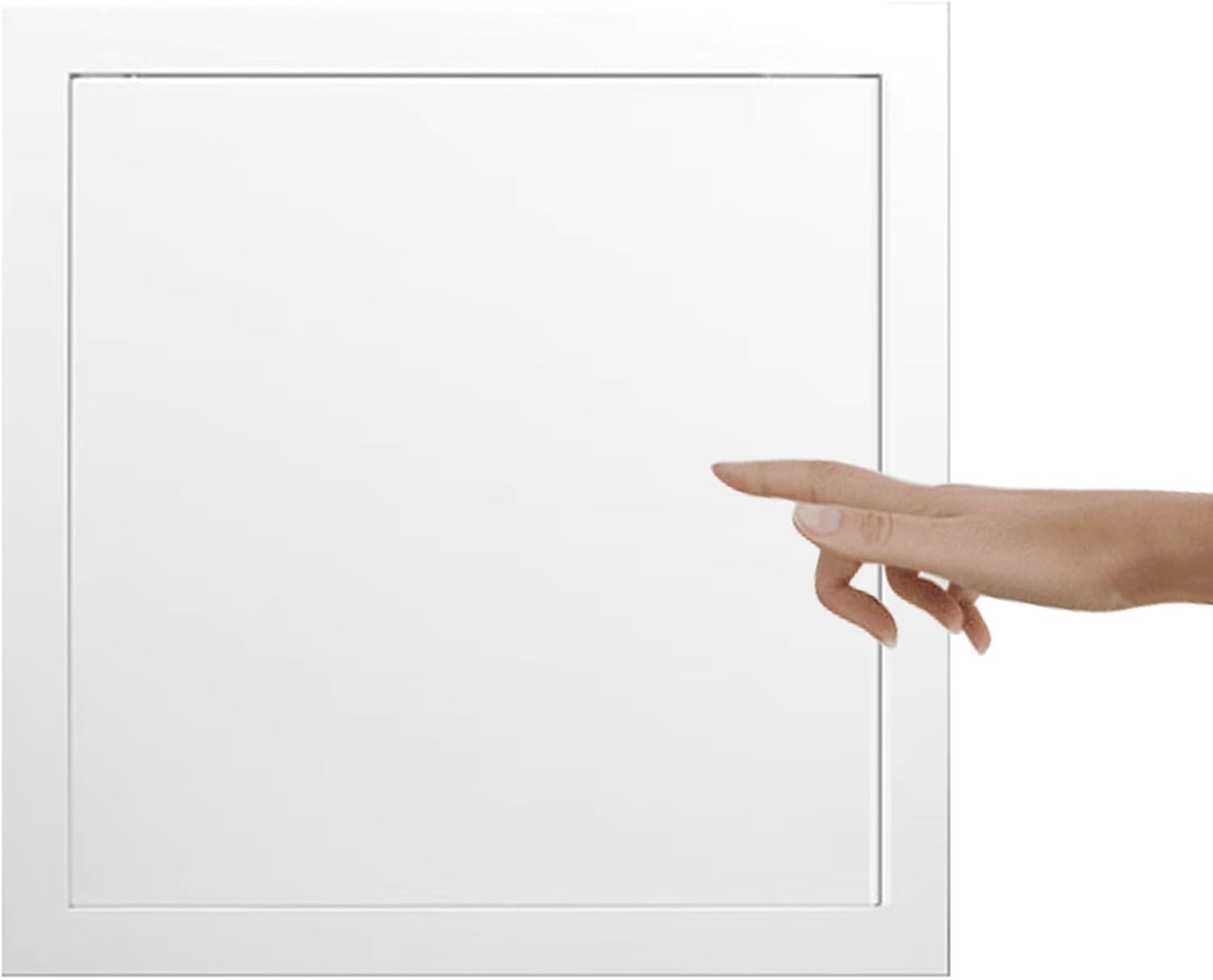 Kjobdwz White Steel Access Panel Small Square Access Panel For Drywall Ceiling，Touch Latch Access Door Cover，Plumbing Wall Hole Plate(,250X250mm/10X10in)