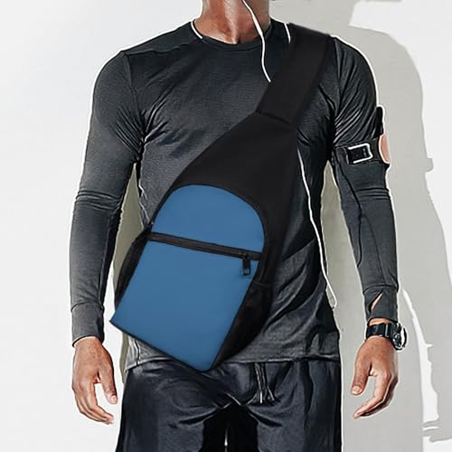 Bolso bandolera deportivo azul navy para senderismo miniatura 7
