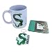 Cup Of Tees Harry Potter Slytherin kubek zestaw upominkowy | zawiera podstawkę, brelok do kluczy