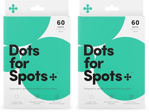 Dots for Spots Pimple Patches - Pack of 120 Translucent Hydrocolloid Pimple Patch Spot Treatment Stickers for Face and Body - Fast-Acting, Vegan & Cruelty Free Skin Care option