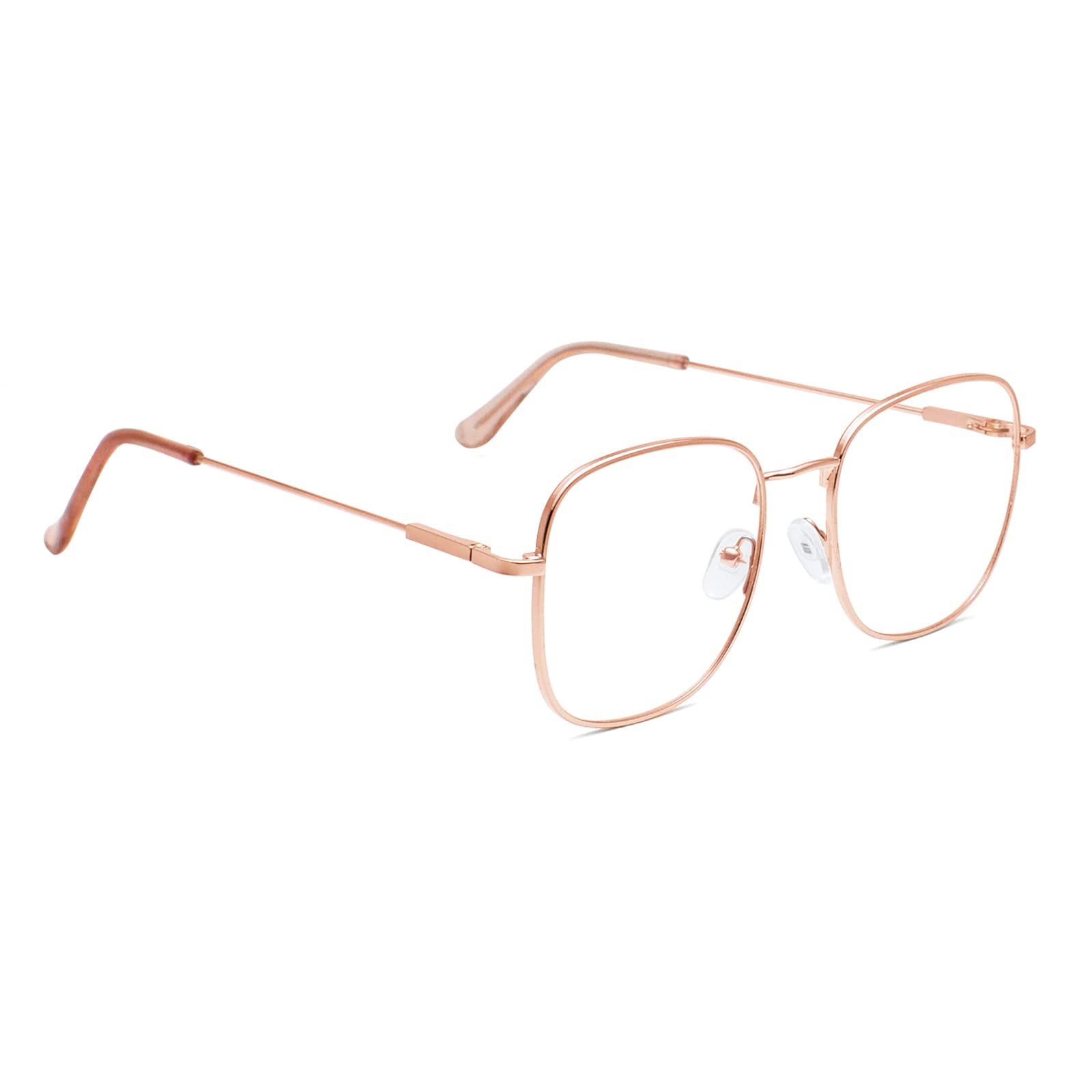 Peter Jones Rose Gold Square Unisex Medium Metal Blue Light Blocking Computer Glasses (9754RG) (B0B3RLQ8LQ) Amazon Price History, Amazon Price Tracker