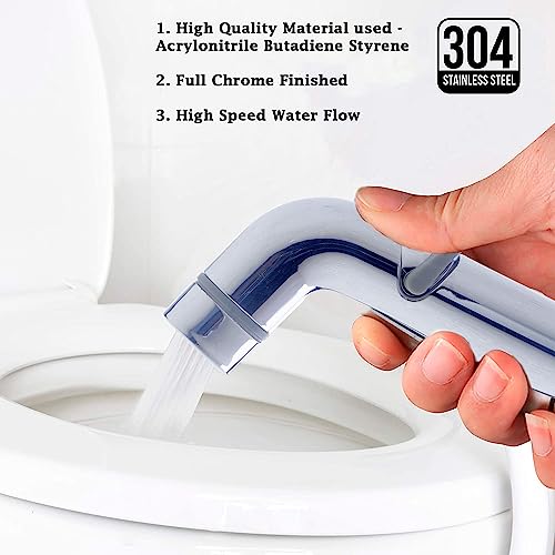 Image of Bathroom Jet Spray for Toilet Ennius Toilet Jet Spray, Jet Spray for Toilet Portable | Portable Health Faucet Jet Spray for Toilet - for Multiple Tasks | Jet Spray Portable | Toilet Spray Jet