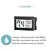 TASOGEN 6 Pack Mini Digital Thermometer Hygrometer,Indoor Temperature and Humidity Gauge Meter Monitor Fahrenheit (℉) for Home,Greenhouse,Jars