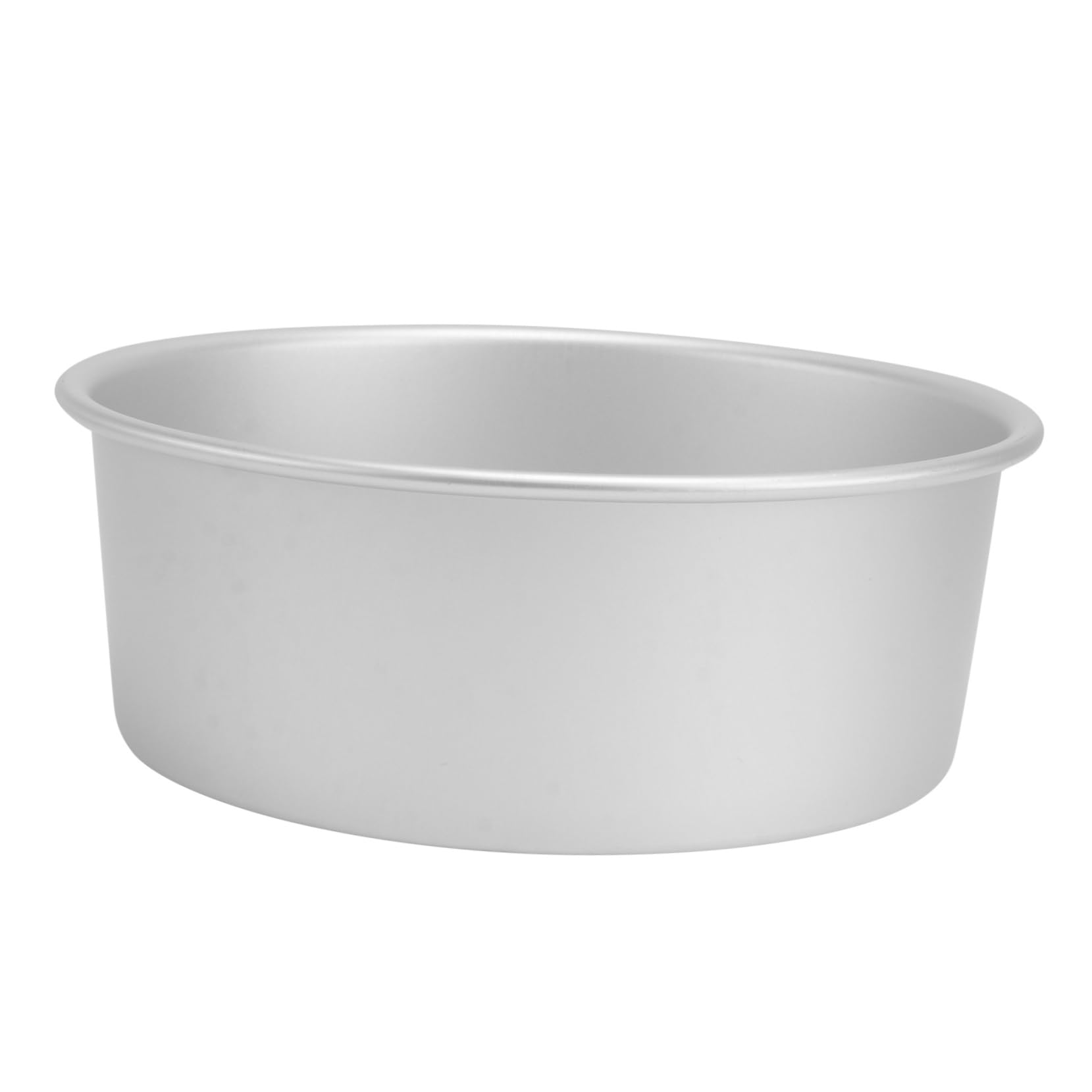Cabilock Round Removable Bottom Cake Pan Non Stick Anodized Aluminum Baking Mold for Cakes Cheesecakes Mousse Silver Bakeware for Release