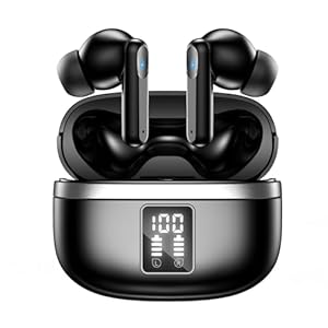Kopfhörer Kabellos Bluetooth 5.3, In Ear mit 4 ENC Mikrofon Bluetooth Kopfhörer, 60 Std Stereo Kabellose Kopfhörer Noise Cancelling Earbuds, USB-C, IP7 Wasserdicht Ohrhörer für Arbeit (Multi Schwarz)