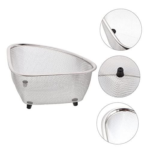 Colador triangular de acero inoxidable para fregadero miniatura 5