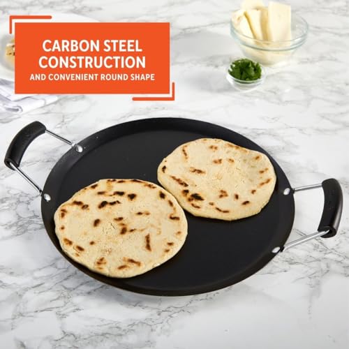 Imusa Red USA Carbon Steel Round Comal, 11-Inch