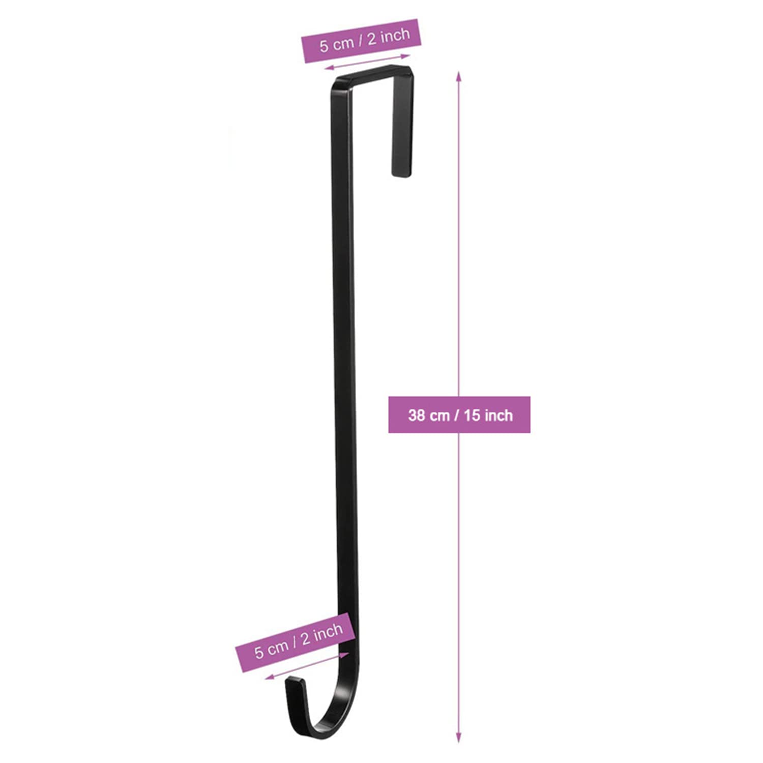 Meng Zhi AO 5 PCS Heavy Duty Black Pool Fence Hook Pool Pole Hanger Garden Plant Fence Hook for Swimming Pool Garden Equipment Bird Feeder Basket Planters (White)